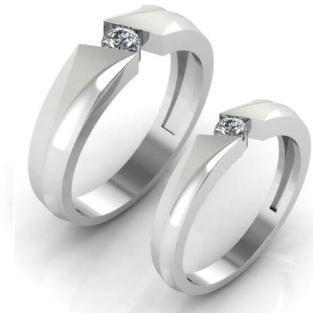 95 Pure Platinum fancy couple band