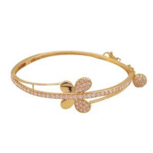 916 gold cz butterfly design bracelet kv-b008