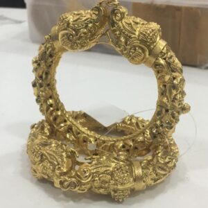 916 gold indian design wedding kada kv-b004
