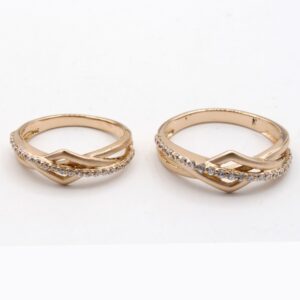 22kt gold designer couple ring kv-r004