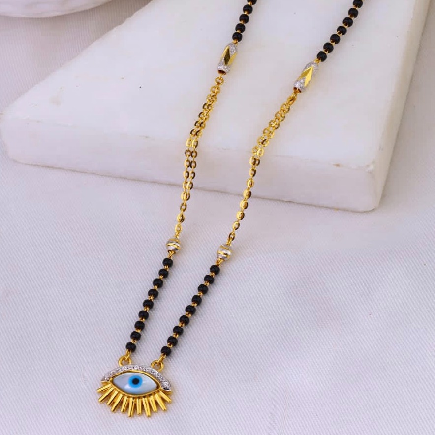 916 Gold eye Design Mangalsutra MS-765