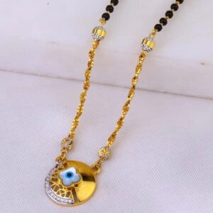 22K CZ Gold Fancy Mangalsutra MS-761