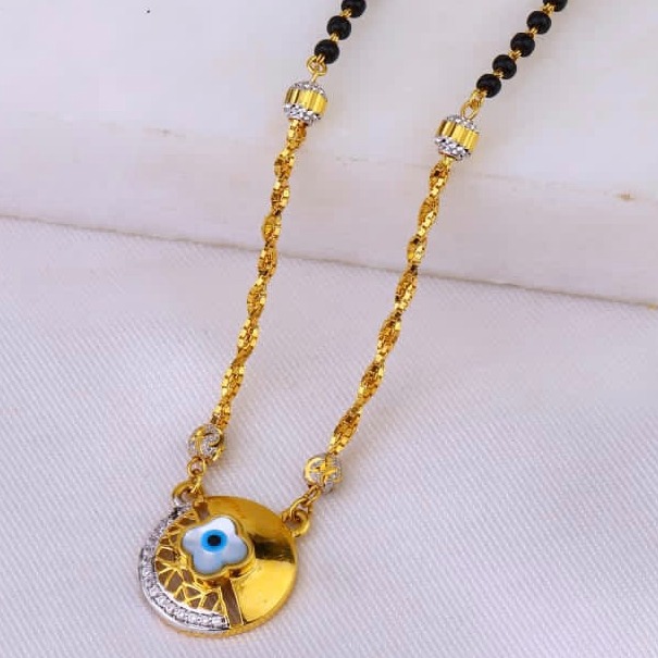 22K CZ Gold Fancy Mangalsutra MS-761 - Image 2