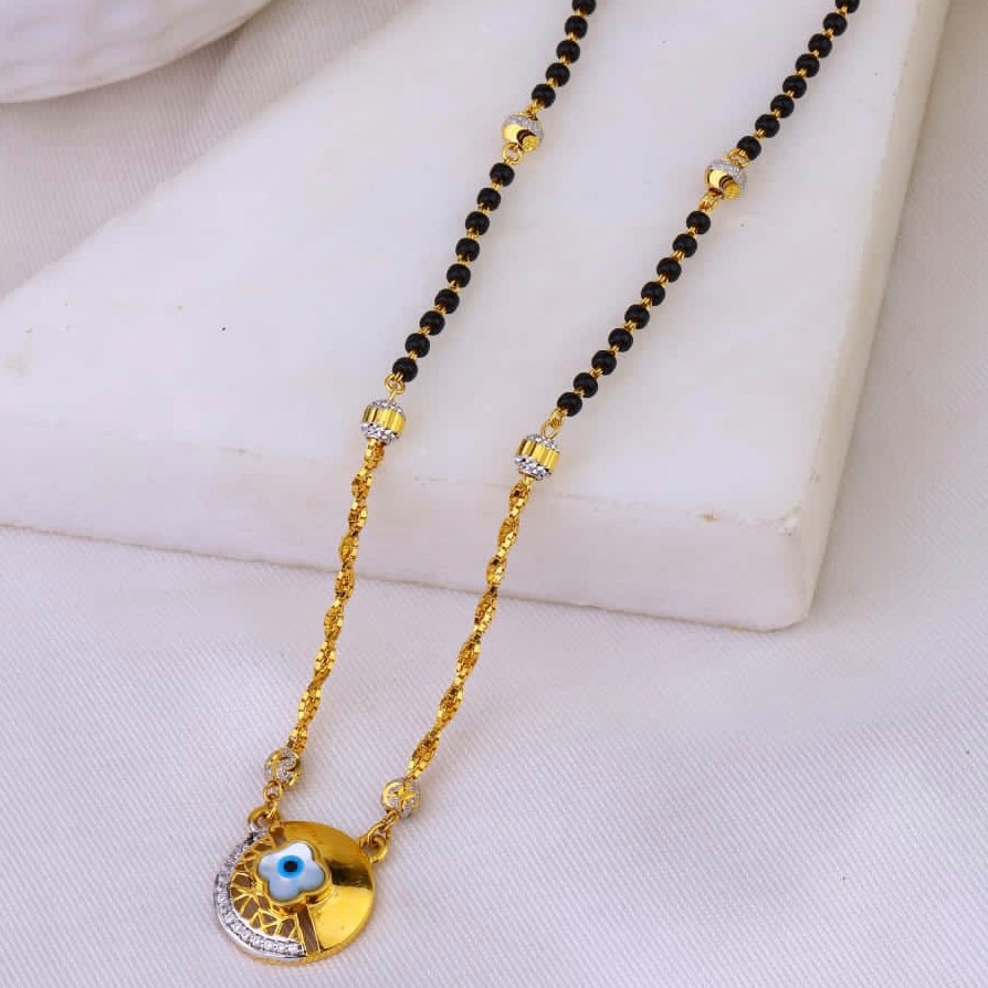 22K CZ Gold Fancy Mangalsutra MS-761