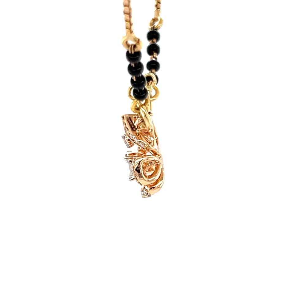 The Eternal Bond Diamond Mangalsutra Tanmaniya Pendant