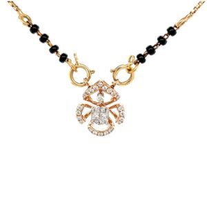 The Eternal Bond Diamond Mangalsutra Tanmaniya Pendant