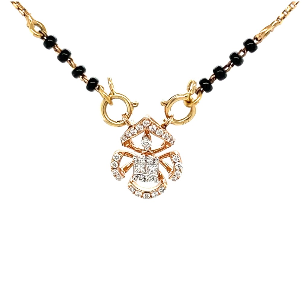 The Eternal Bond Diamond Mangalsutra Tanmaniya Pendant