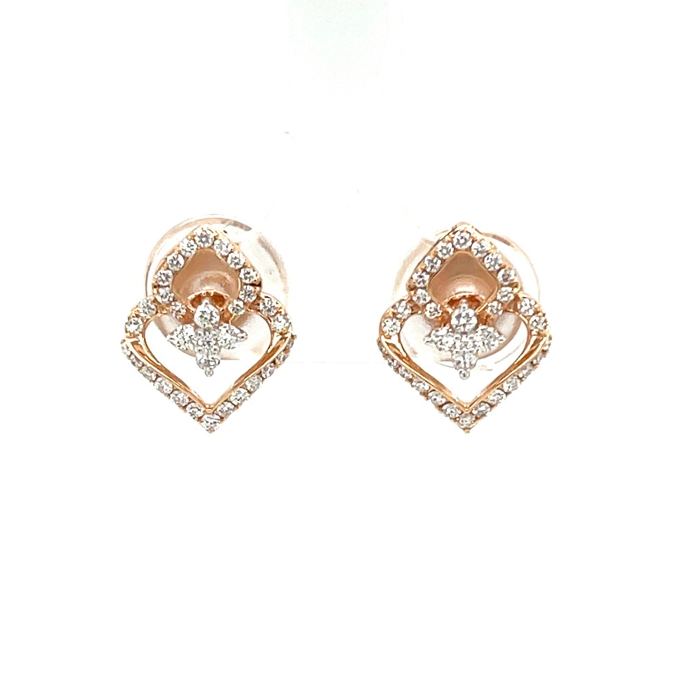 Enchanting Heart-Shaped Diamond Earrings A Symbol of Love