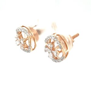 Diamond Clover Earrings A Gift from Nature in Rose Gold