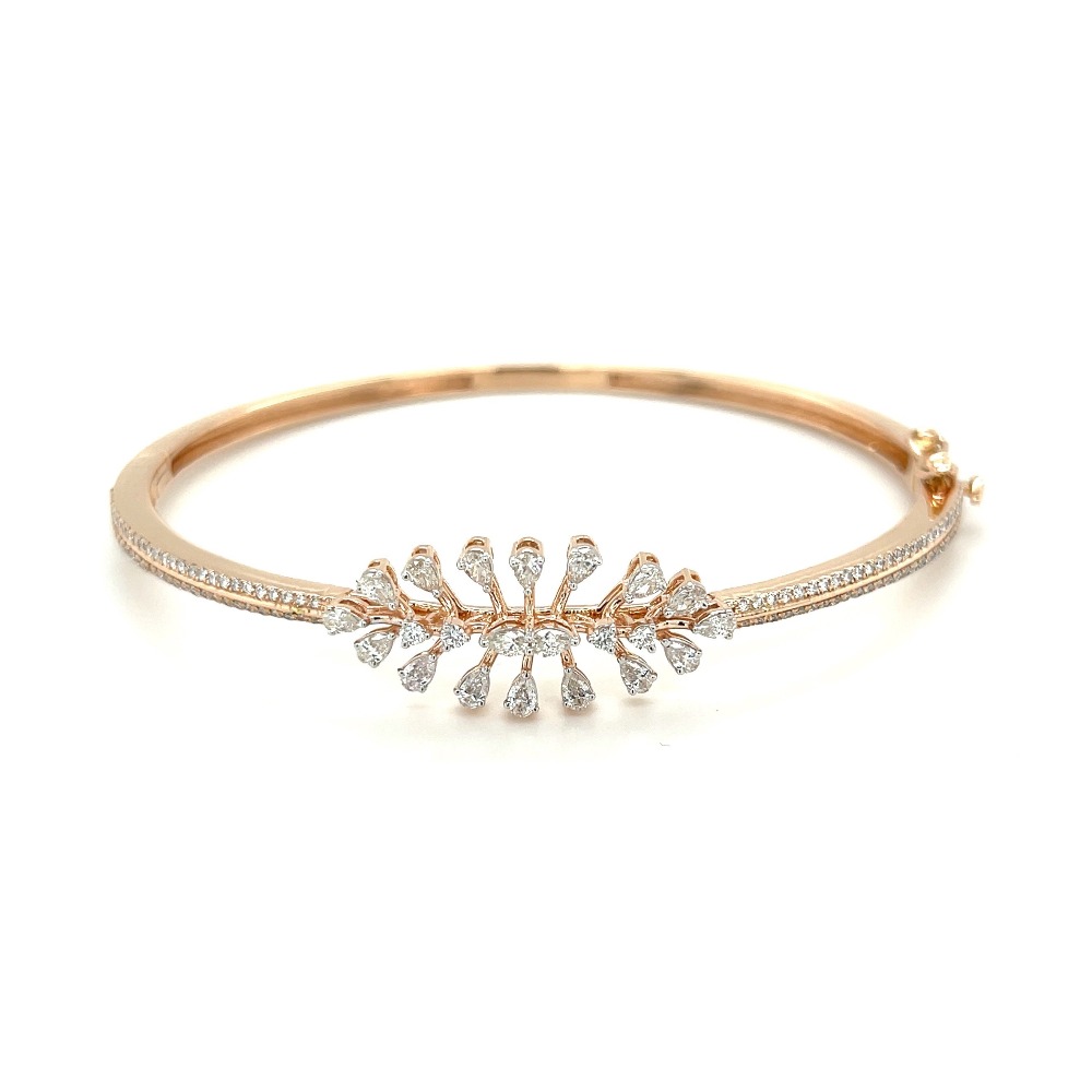 Everyday Wear Delicate Diamond Bracelet with Pear Cut