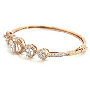 Marquise Princess Pressure Setting Solitaire Look Diamond Bracelet