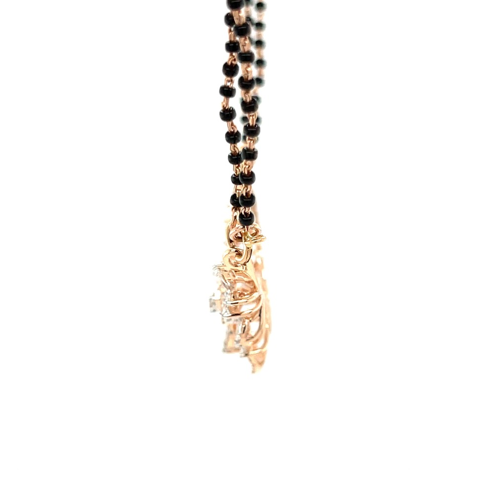 Aradhya Diamond Mangalsutra Tanmaniya Pendant in 1.18 Cts