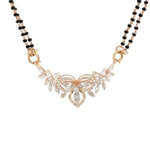 Aradhya Diamond Mangalsutra Tanmaniya Pendant in 1.18 Cts