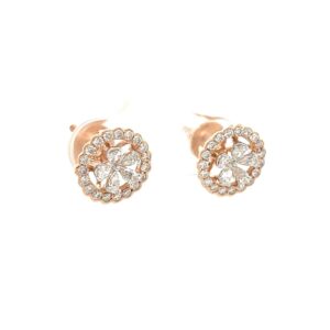 Circular Pear Diamond Stud Earring for Everyday Wear