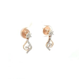Certified Diamond Stud Earrings Top VVS Grade EF Colour