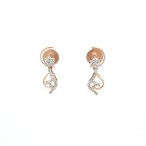 Certified Diamond Stud Earrings Top VVS Grade EF Colour
