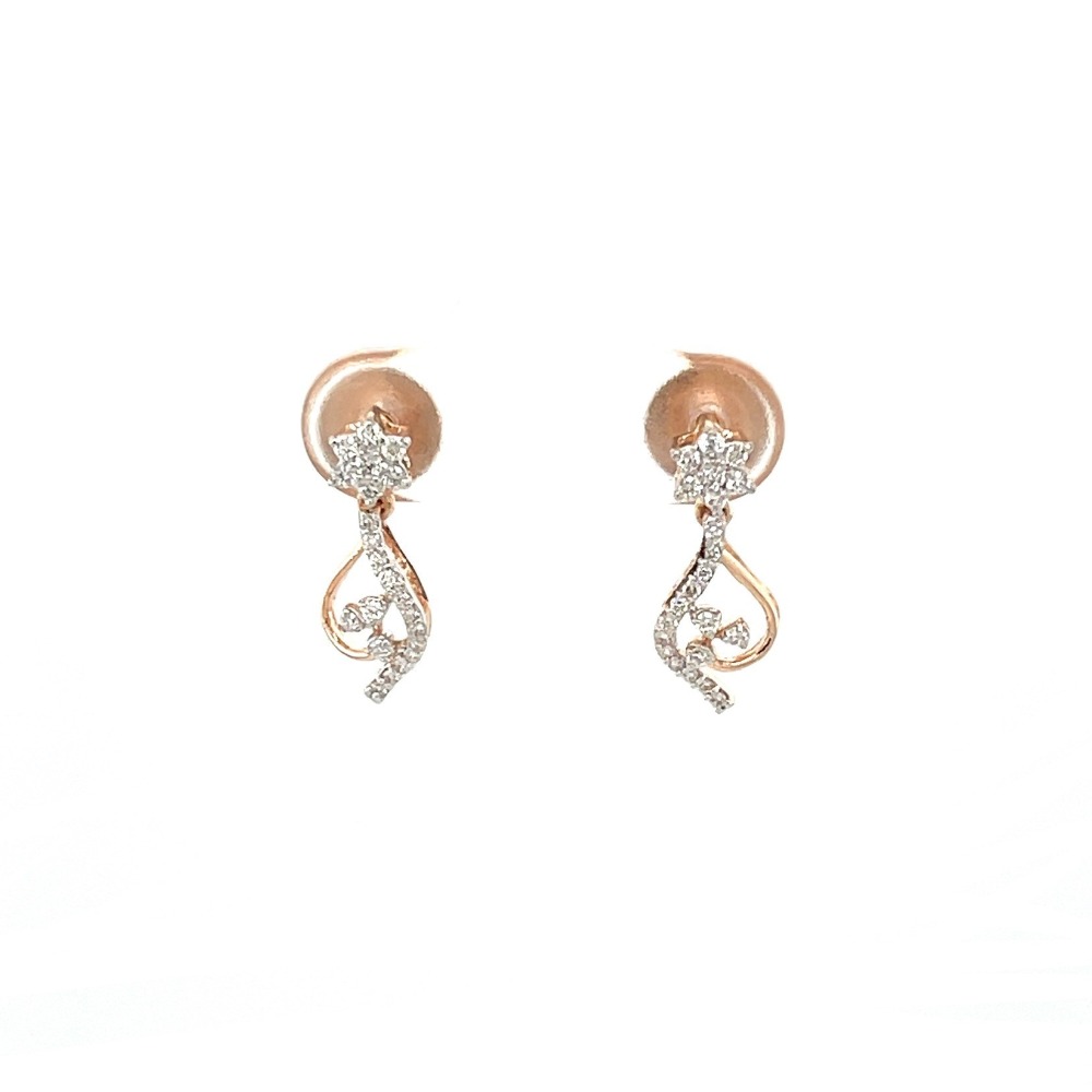 Certified Diamond Stud Earrings Top VVS Grade EF Colour