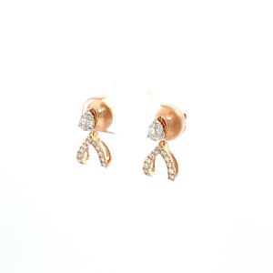 Dual Variation Diamond Stud Earrings in VVS grade Diamonds