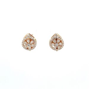 2 Variant Diamond Earring Studs with Pear Shaped Diamonds