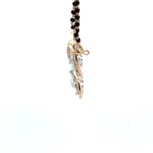 Ayesha Diamond Tanmaniya Mangalsutra Pendant in Pear Cut Diamonds