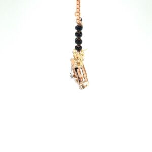 Marquise flower diamond mangalsutra tanmaniya pendant