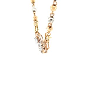 Fancy Diamond Mangalsutra Tanmaniya Pendant for Wedding