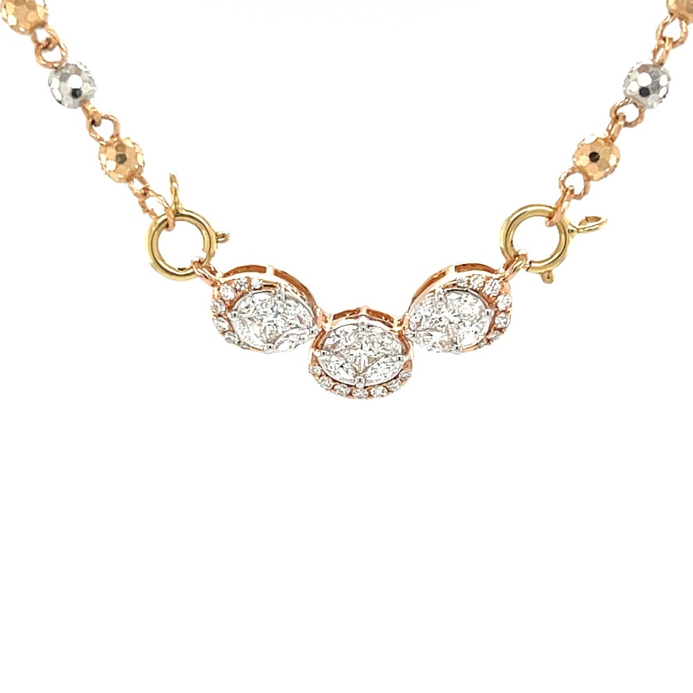 Fancy Diamond Mangalsutra Tanmaniya Pendant for Wedding