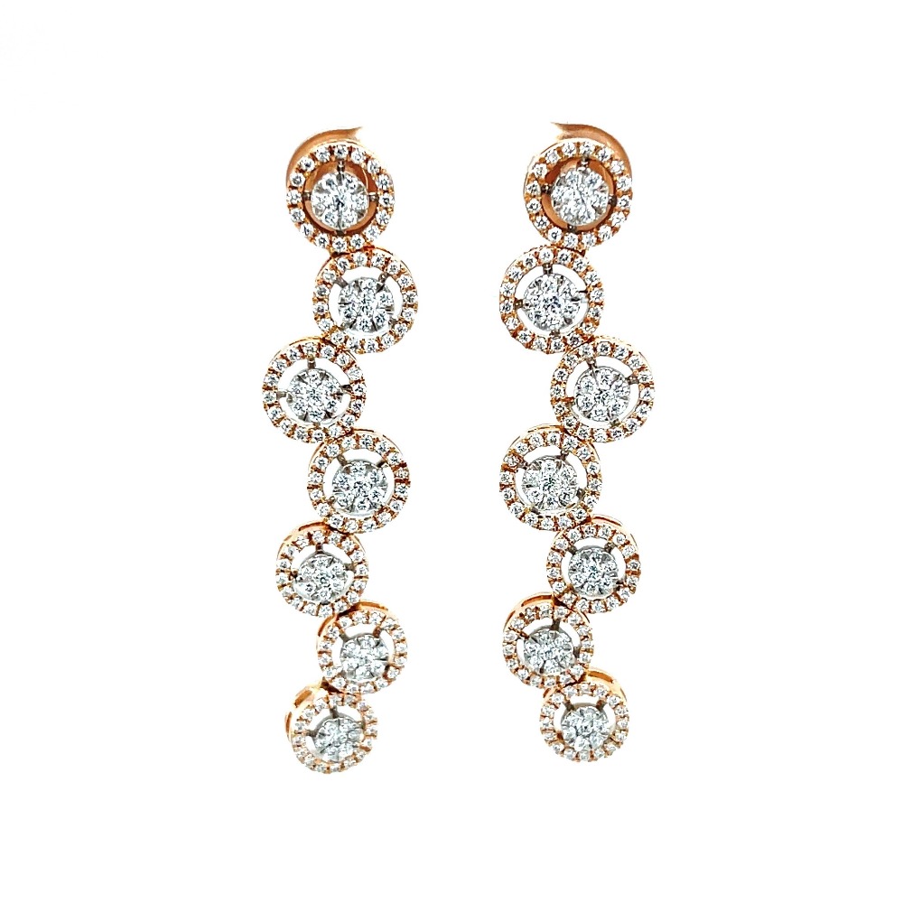 Aroha Diamond Chandelier Earrings by Royale Diamonds