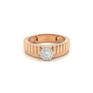Dual Design Band Engagement Ring for Men by Royale Diamonds