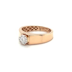 Classic diamond engagement ring for men