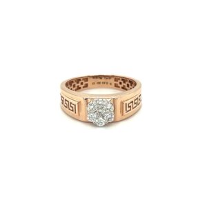 Pressure Set Diamond Ring for Men