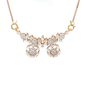 Fancy Two vati Diamond Tanmaniya Mangalsutra Pendant