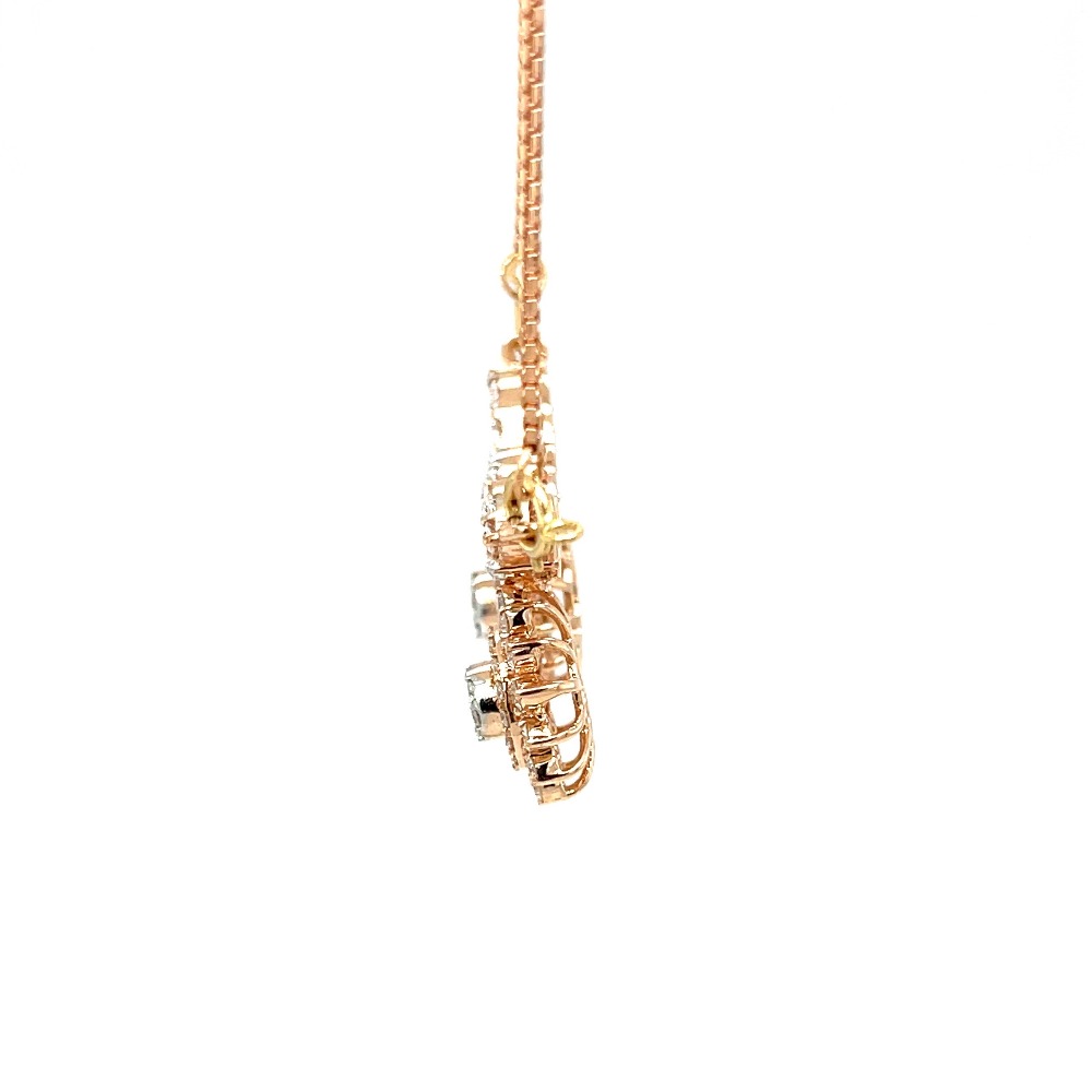 Fancy Vati Tanmaniya Mangalsutra Pendant in Diamond