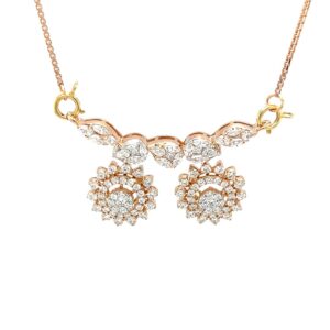 Fancy Vati Tanmaniya Mangalsutra Pendant in Diamond