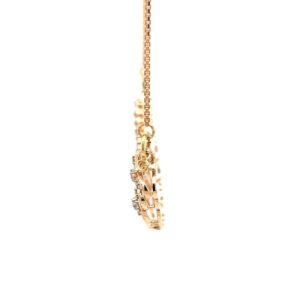 Floral Diamond Mangalsutra Tanmaniya Pendant