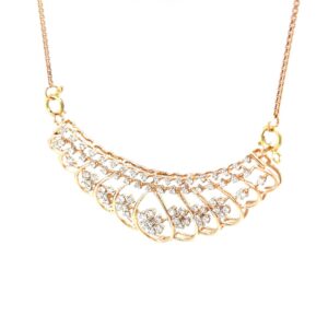 Floral Diamond Mangalsutra Tanmaniya Pendant