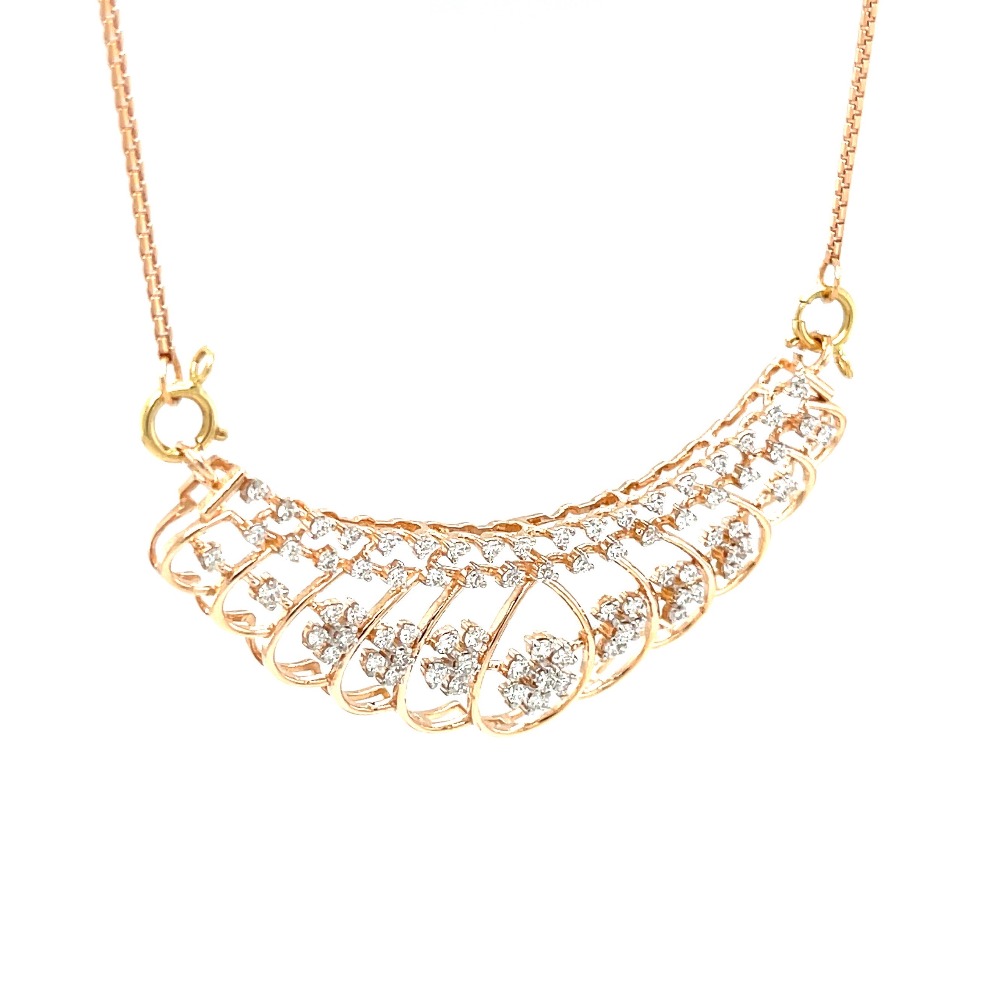 Floral Diamond Mangalsutra Tanmaniya Pendant