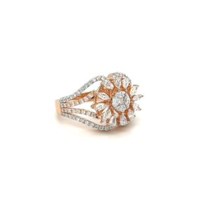 Scarlet Diamond Cocktail Ring