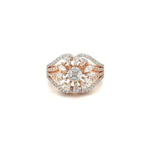 Scarlet Diamond Cocktail Ring