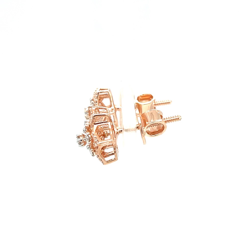 Floral Royale Diamonds Studs for Work Wear