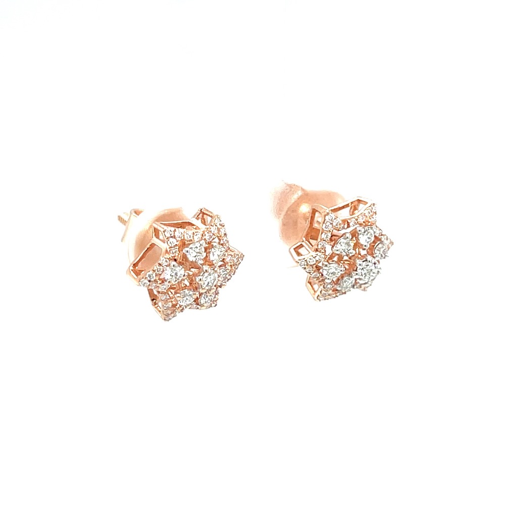 Floral Royale Diamonds Studs for Work Wear