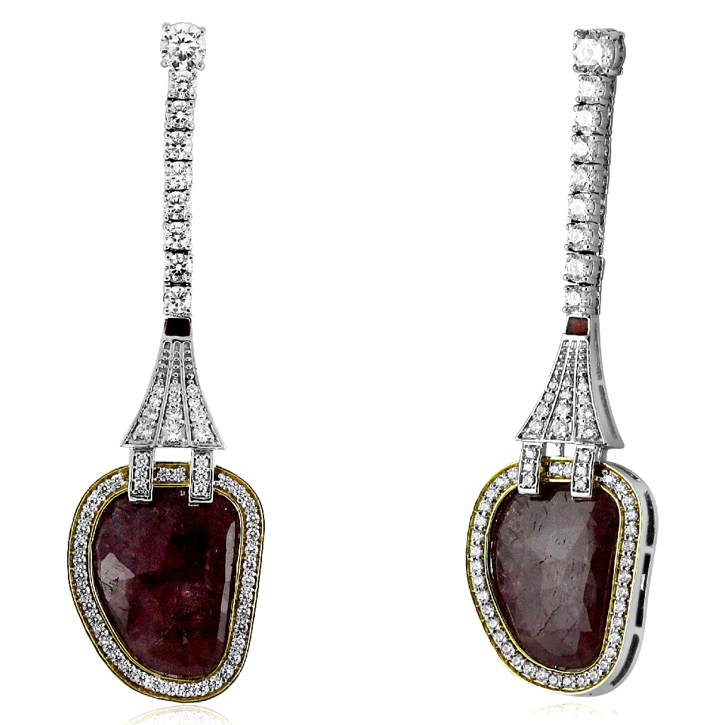 Aroha Creative Diamond Simulants EarHangings JSJ0258 - Image 2