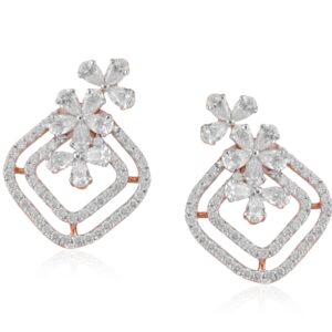 Aroha Creative Diamond Simulants EarTops JSJ0254