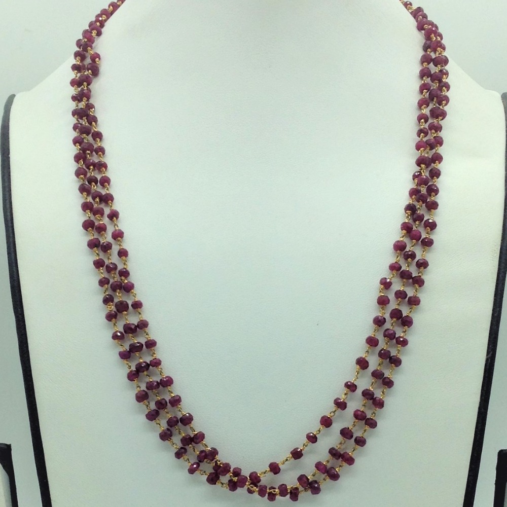 Red Beeds 3 Line Taar Mala JSS0178