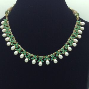 Green CZ Necklace Set JNC0216