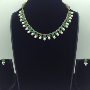 Green CZ Necklace Set JNC0216