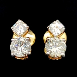 Aroha Creative Diamond Simulants EarTops JSJ0242