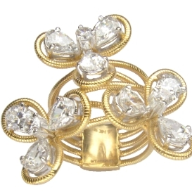 Aroha Creative Diamond Simulants Ring JSJ0236