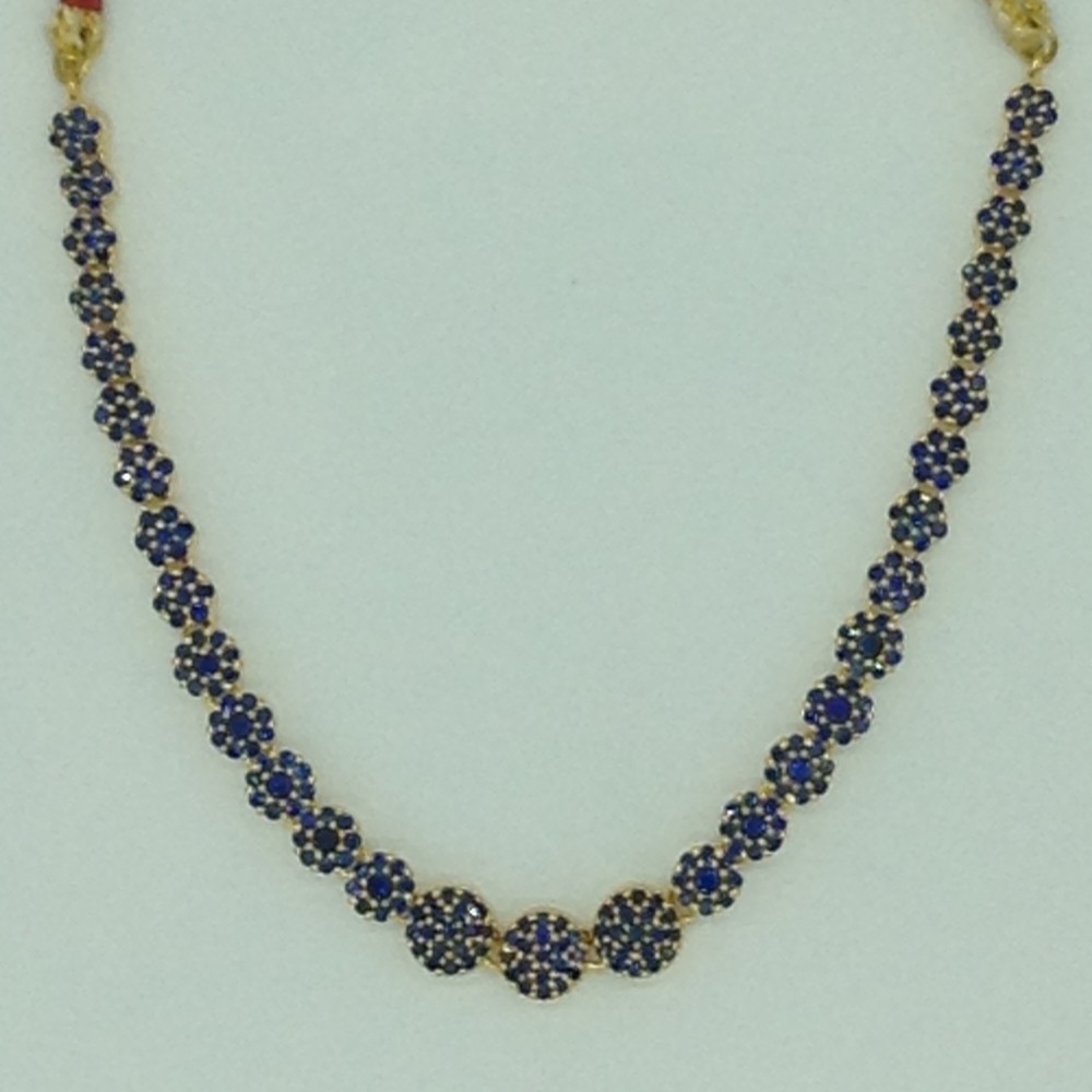 Blue CZ Necklace Set JNC0213