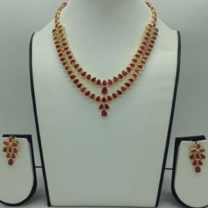 Red CZ Necklace Set JNC0211
